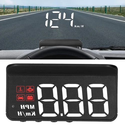 Vista 7 de OBD2 HUD, coche HUD velocímetro pantalla parabrisas proyector multifunción indicador alarma fatiga conducción recordatorio