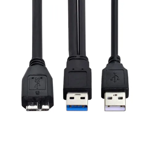 Vista 18 de cablecc Cable de datos de alimentación extra USB tipo A USB 2.0 hembra a USB tipo A macho compatible con unidad de disco SSD impresora escáner