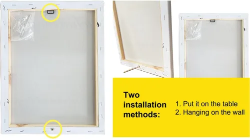 Vista 5 de Lienzo enmarcado para decoración de pared de terapia del habla y aula, póster enmarcado para pintura del alfabeto, cuadro de pared y mesa