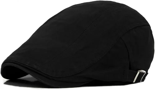 Vista 3 de Qunson - Sombrero chato de algodón Ivy Gatsby Newsboy - para hombres