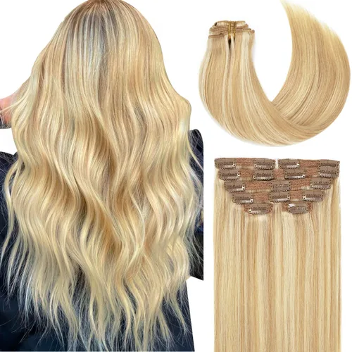 Vista 65 de Lacer Extensiones de cabello humano Remy sin costuras, color negro #1, ultra fino, doble trama de poliuretano, invisible, 7 unidades, 4.33 oz