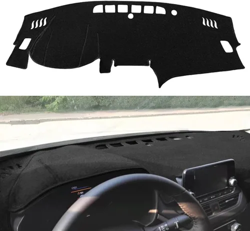Vista 5 de Cubierta de salpicadero para Nissan Altima 2007 2008 2009 2010 2011 2012, protector de tablero sin altavoces (negro) F29