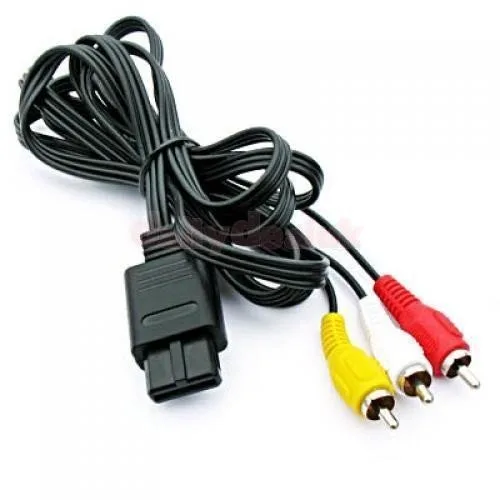 Vista 2 de Generic Composite AV Cable for Nintendo N64 Gamecube - Nintendo 64