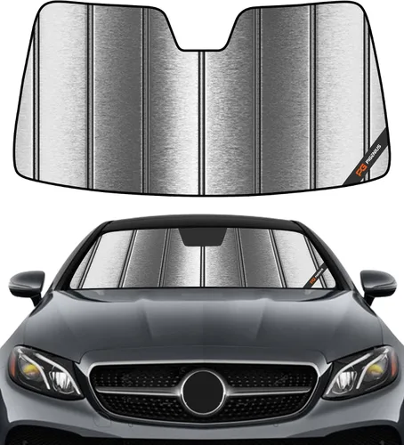 Vista 23 de Pigenius Parasol de parabrisas para Mercedes-Benz Clase C Convertible/Coupé 2017-2023 - Salvaguardia Gris