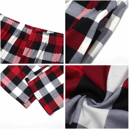 Vista 5 de JLTDS Ropa familiar Mommy Me Holiday Conjuntos de trajes a juego