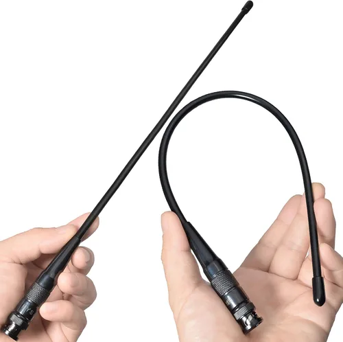 Vista 5 de Antena HYS UHF BNC Base HT 15.3 pulgadas para Walkie Talkie/Repetidor GMRS UHF 462-467Mhz Two Way Radio Antennas for 460-470Mhz ICOM IC-V9