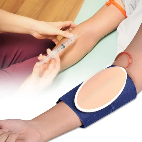 Vista 6 de Kit de práctica de flebotomía, almohadilla de entrenamiento de inserción intravenosa portátil