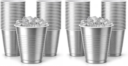 Vista 11 de Hanna K. Signature - Vasos desechables de plástico para fiestas, resistentes de 18 onzas, 50