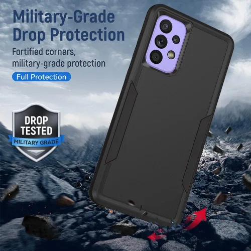 Vista 2 de Funda para Samsung A53 5G, Galaxy A53 5G con protector de pantalla, protección de cuerpo completo, funda de goma duradera para Samsung Galaxy A53