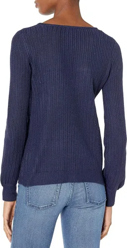 Vista 2 de Jessica Simpson Jersey Pointelle de manga larga Nicole para mujer