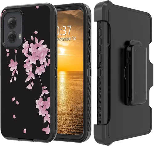 Vista 127 de Funda para Moto G Stylus 5G 2023 con funda de clip para cinturón y soporte, resistente de doble capa, resistente a prueba de golpes, para Motorola