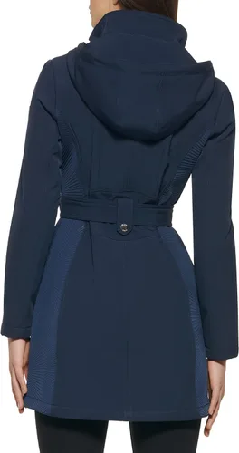 Vista 5 de GUESS Abrigo largo de transición con cinturón para mujer