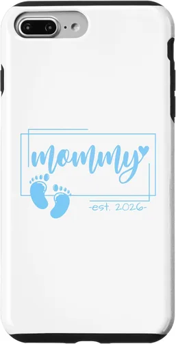 Vista 12 de Mommy Est 2026 Pregnancy Announcement Baby Boy Reveal Case for iPhone 17