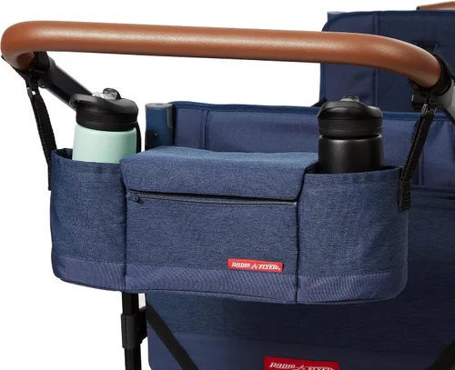 Vista 13 de Radio Flyer Atlas Stroll 'N Wagon, azul marino, para mayores de 1 año, versatilidad de empuje o tracción 3 en 1, plegable con una sola mano, toldo