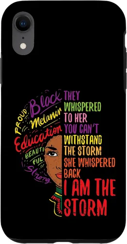 Vista 25 de I Am The Storm BLM Melanin Women African Black History Pride Case for iPhone 17
