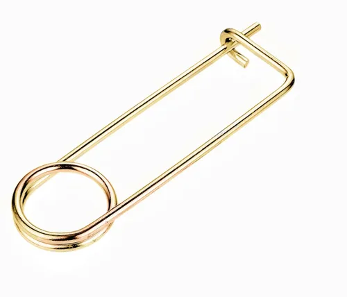 Vista 3 de Broche dorado con forma de chaveta de acero con forma de pasador de resorte, broche de bloqueo rápido, cierre de cierre para enganche de jardín