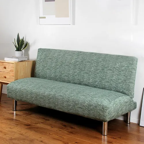 Vista 9 de Konsilsa Funda de sofá cama sin brazos, funda elástica para sofá cama, funda de sofá cama plegable, cubierta completa suave, funda para futón