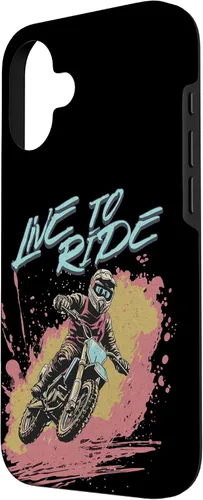 Vista 2 de Live to Ride Dirt Bike Motocross Racing Motorcycle Riding Case for iPhone 16