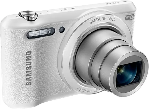 Vista 6 de Samsung WB35F Cámara digital inteligente WiFi y NFC de 16.2MP con zoom óptico de 12x y pantalla LCD de 2.7" (Blanco)