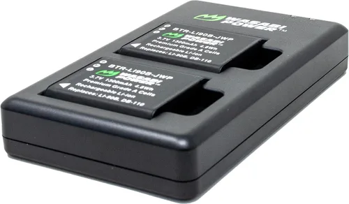 Vista 3 de Wasabi Power Batería (paquete de 2) y cargador dual USB-C para Ricoh DB-110 y Ricoh GR III, GR IIIx, Theta X, WG-6, G900, G900 II, G900SE II