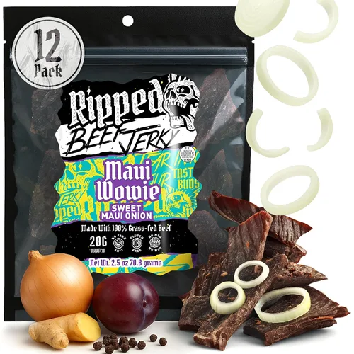 Vista 10 de Carne seca rasgada – 100% carne de res alimentada con hierba, 0.71 onzas de proteína, ingredientes reales, sin gluten, sin MSG, fabricado en Estados