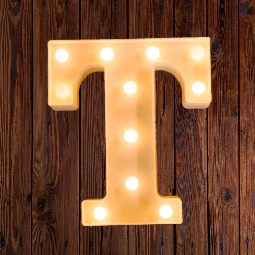 Vista 17 de Ulalaza Letrero de luz LED en blanco y negro, 2 letras AA alimentadas por batería para boda, fiesta de cumpleaños, lámpara de Navidad, luz nocturna