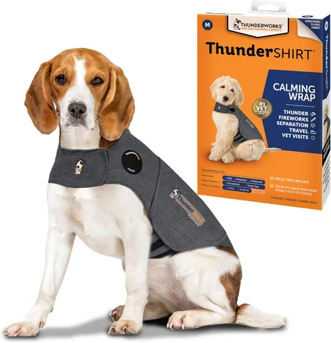 Vista 6 de ThunderShirt para perros, XX Pequeño, Gris Heather Clásico - Chaleco Calmante para la Ansiedad de Perros