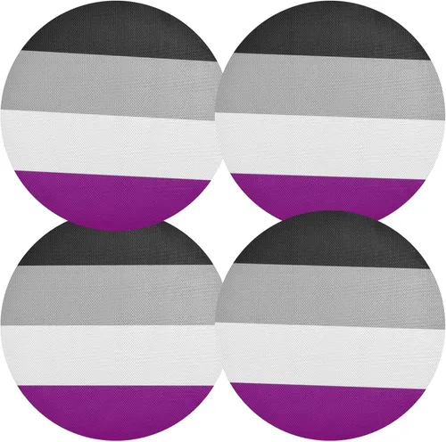 Vista 10 de Aruba Flag Round Table Placemats 15 Inch, Seasonal Table Mats Modern Place Mats for Dining, Kitchen, Parties, Camping