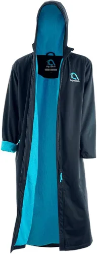 Vista 8 de AquaDash Parka de natación sostenibles, unisex, para adultos y jóvenes, extra larga, algodón natural, anteriormente grandes parkas de natación