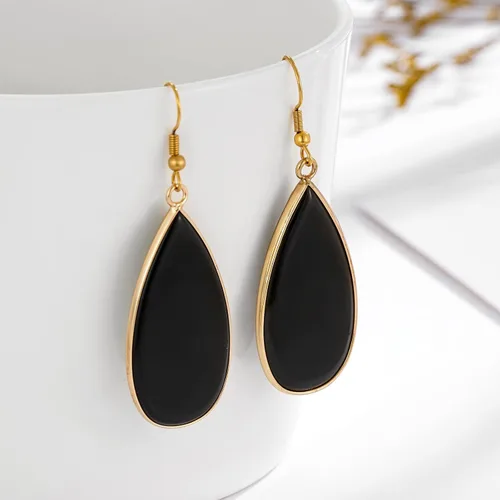 Vista 4 de Plumiss Aretes de piedra natural para mujer, con piedras curativas, hipoalergénicas, ligeros, colgantes de múltiples estilos, joyería para regalo