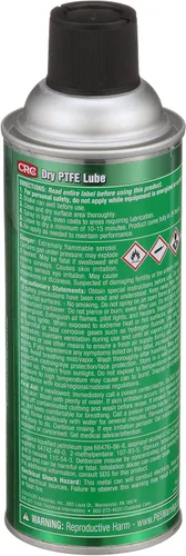 Vista 2 de CRC 03044 – Aerosol de lubricante PTFE en seco (Peso neto: 10 onzas) aerosol de 16 onzas