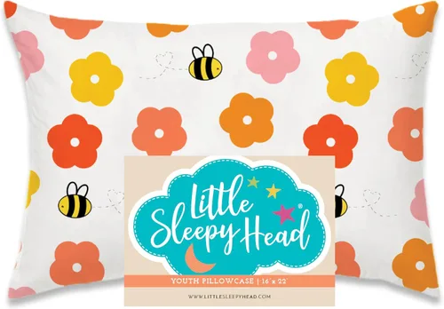 Vista 78 de Funda de almohada para jóvenes Little Sleepy Head - 100% funda de almohada de algodón y hipoalergénica - Funda de almohada envolvente de ajuste