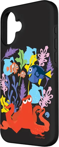 Vista 2 de Funda para iPhone 16 Disney PIXAR Finding Dory Nemo, Marlin y Hank