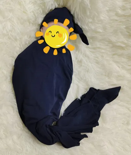 Vista 5 de SUFEINI Conjunto de manta con bata de mamá a juego, bata de maternidad para enfermería, hospital, parto, bata de embarazo, ropa de descanso