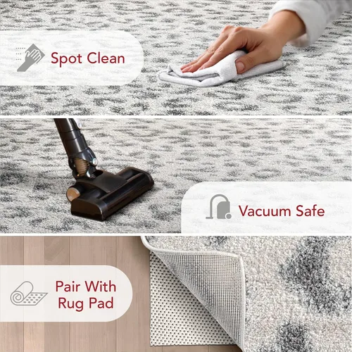 Vista 3 de NuLOOM - Tapete para pasillo con estampado de leopardo, 85 cm x 2.43 metros (2 pies 8 pulgadas x 8 pies).