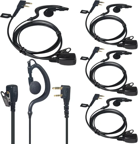 Vista 8 de Auricular de vigilancia Walkie Talkie en forma de G 2Pin