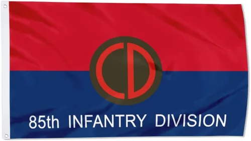 Vista 35 de Fyon Bandera militar de la 34ª división de infantería del ejército de 3 x 5 pies con 2 ojales de latón