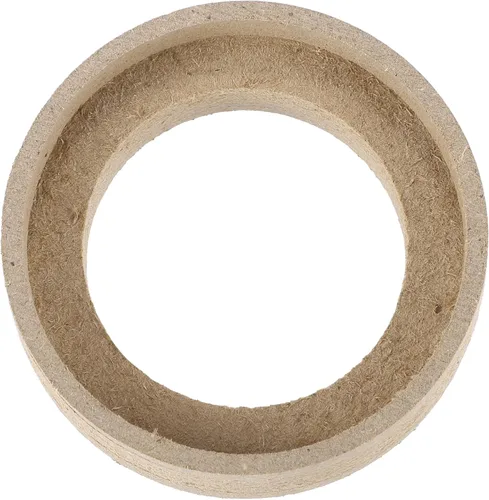 Vista 6 de uxcell 4 anillos espaciadores de montaje de subwoofer universales de 1 pulgada de madera maciza beige