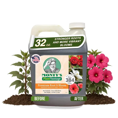Vista 8 de PlantVantage Fertilizante líquido para plantas de crecimiento prémium - Fertilizante NPK (8-16-8) con zinc y hierro, alimento líquido para plantas