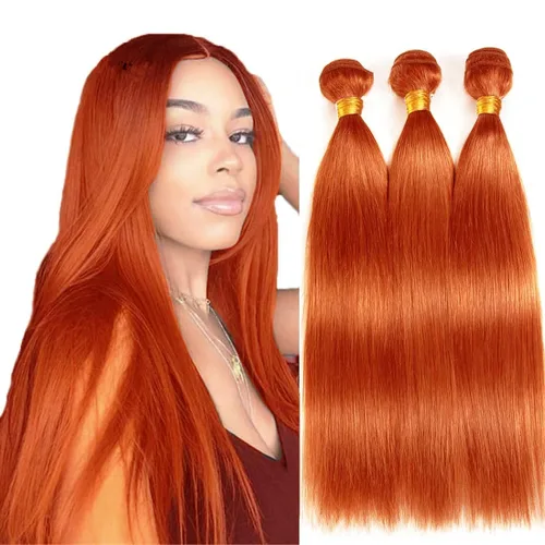 Vista 193 de 300g 1B27 Human Hair Bundles Honey Blonde Bundles Human Hair 10A Brazilian Virgin Remy Hair Extensions 8 10 12 Inch