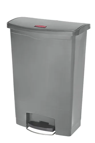 Vista 38 de Rubbermaid Commercial Products - Bote de basura Streamline Slim con pedal Papelera de plástico, 4 galones (15 litros), color rojo, con manos