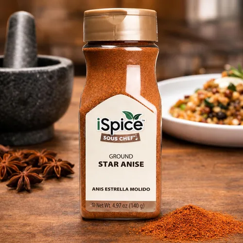Vista 5 de iSpice - Especias en polvo de anís estrellado molido - 4.97 oz
