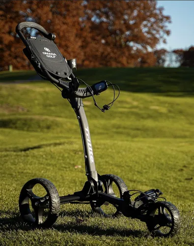 Vista 6 de [Usado] OMADA GOLF Trilite Carrito de Golf Push Carrito de Golf Ligero y Plegable Soporte Ajustable para Bolsa de Golf