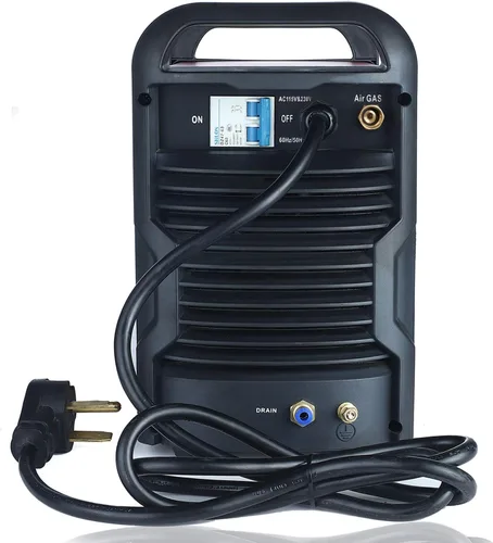 Vista 4 de Amico CHF-50, cortador de plasma de arco piloto profesional de 50 amperios, corte limpio de 4/5 pulgadas, corte de doble voltaje de 110/230 V.