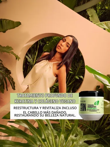 Vista 2 de RECAMIER PROFESSIONAL SALON IN Mascarilla intensiva de recarga capilar vegana de queratina y colágeno 17.6oz.