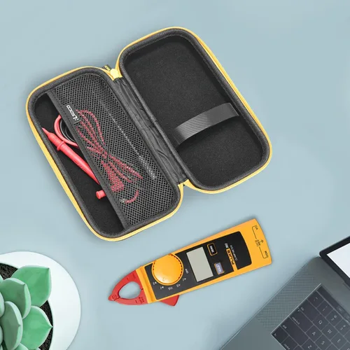 Vista 7 de RLSOCO Estuche rígido para medidor de abrazadera Fluke 362 True-rms AC DC Diseño compacto con cremallera YKK y protección contra arañazos
