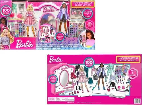 Vista 7 de Tara Toys Barbie Magnetic Dress Up Closet Activity - Juego de diseño