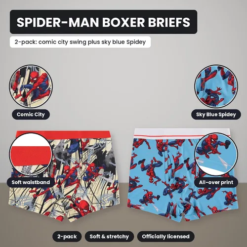 Vista 2 de Marvel Calzoncillos tipo bóxer para hombre de Spiderman, 2