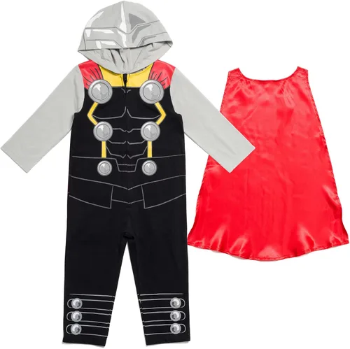 Vista 8 de Marvel Los Vengadores Spider-Verse Spider-Man Venom Iron Man Cremallera Completa Traje de Cosplay Mono para Recién Nacido a Niño Pequeño Black