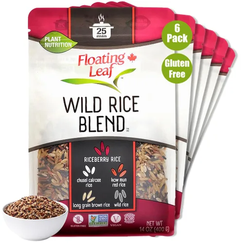 Vista 11 de Floating Leaf Mezcla de arroz silvestre – 14 onzas, 1 unidad – Mezcla de arroz silvestre con arándano, arroz rojo y arroz integral – Sin gluten